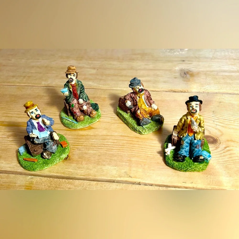 Vintage Hobo Miniature Figurine Set